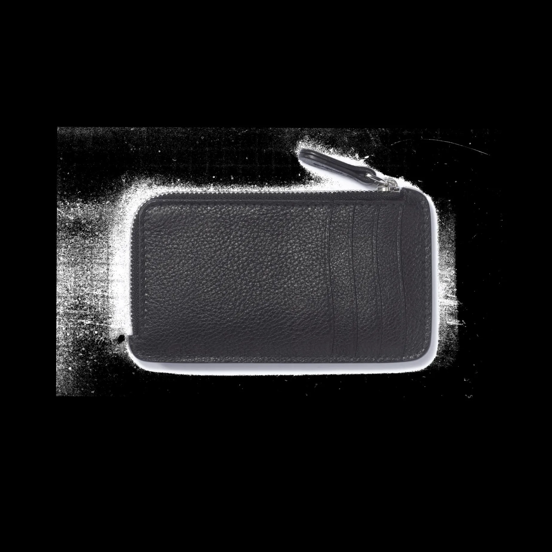 Porte-cartes zippé Double You