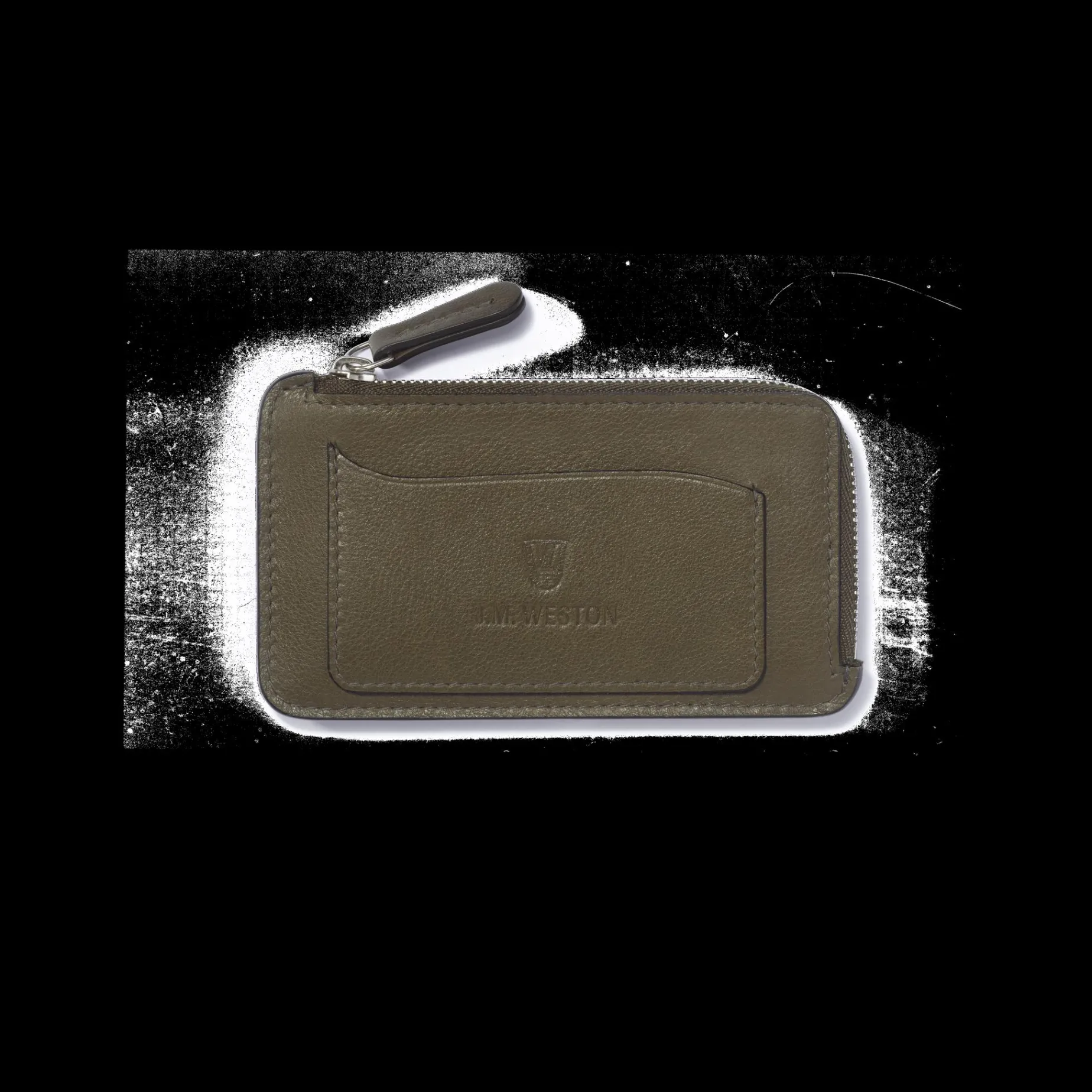Porte-cartes zippé Double You